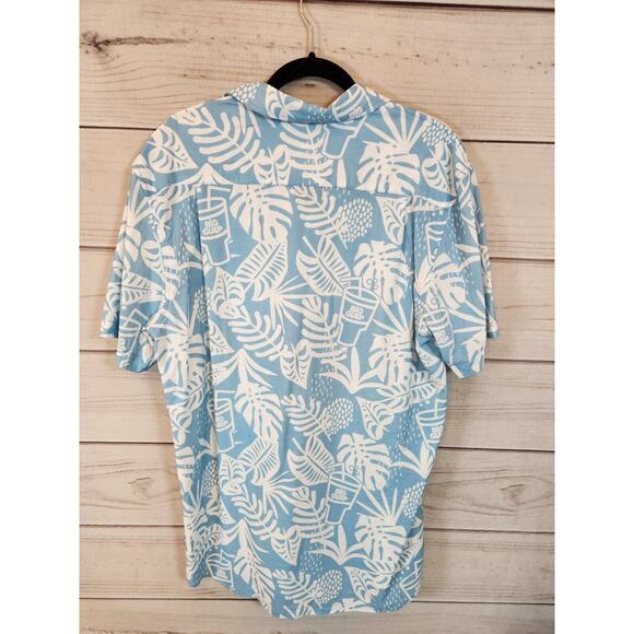 Tipsy Elves Mens Short Sleeve Hawaiian Floral Button Up Shirt Size XL - Picture 2 of 6